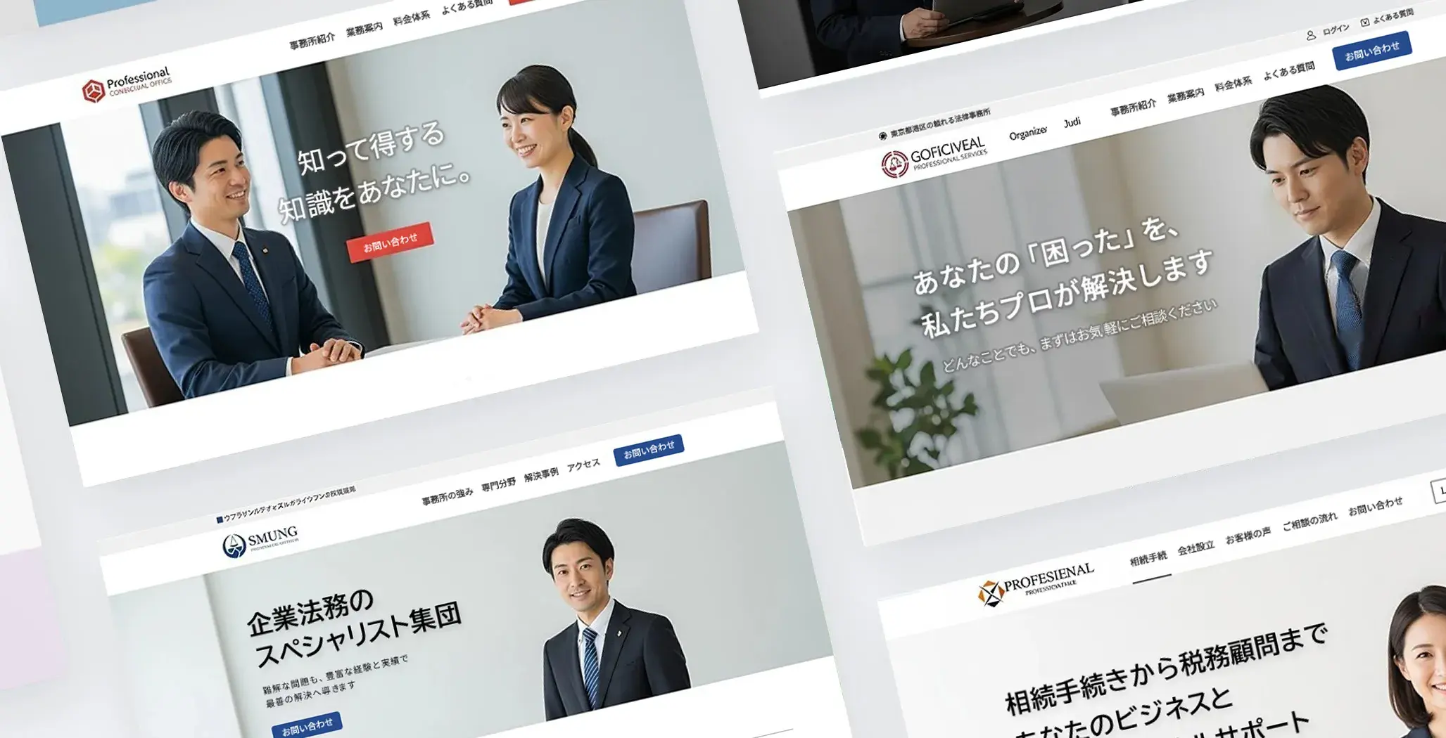 士業サイト制作サービスイメージ