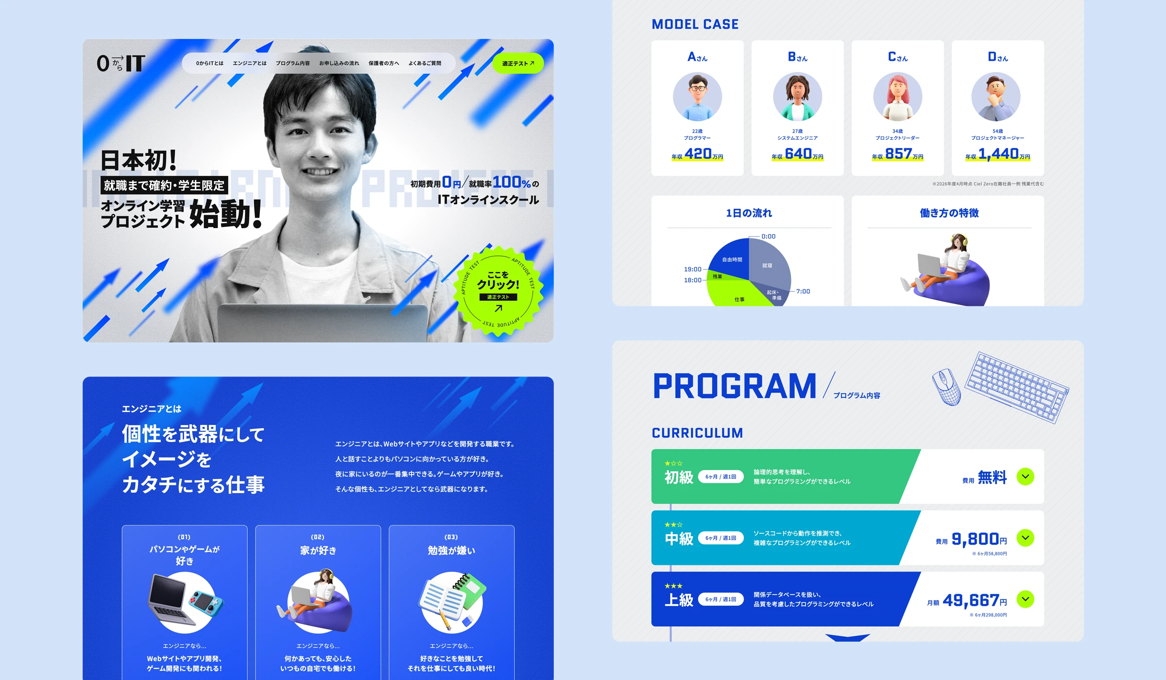 Ciel Zero様サイトデザイン